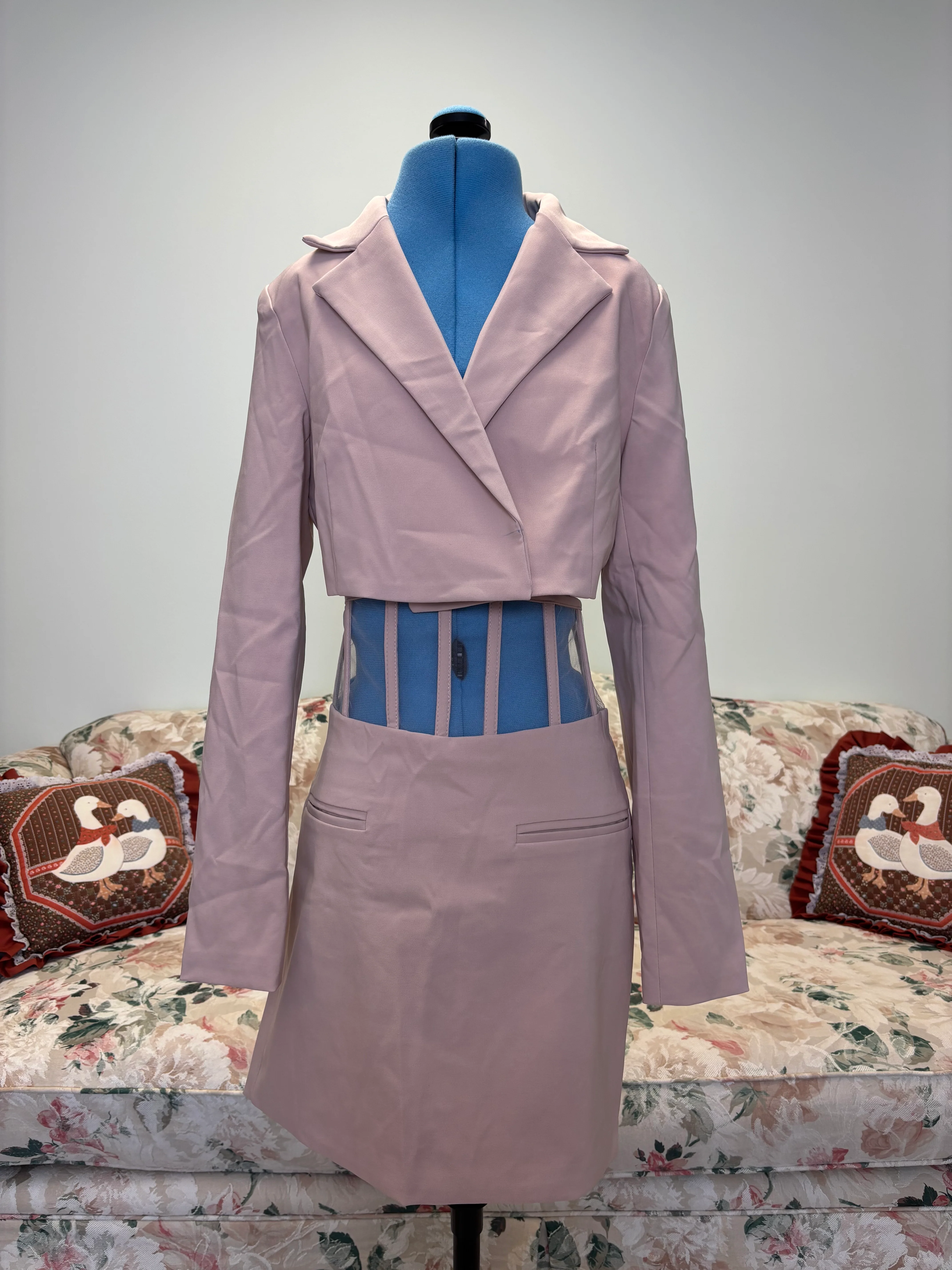 {Fashion Nova} Skirt & Blazer Set