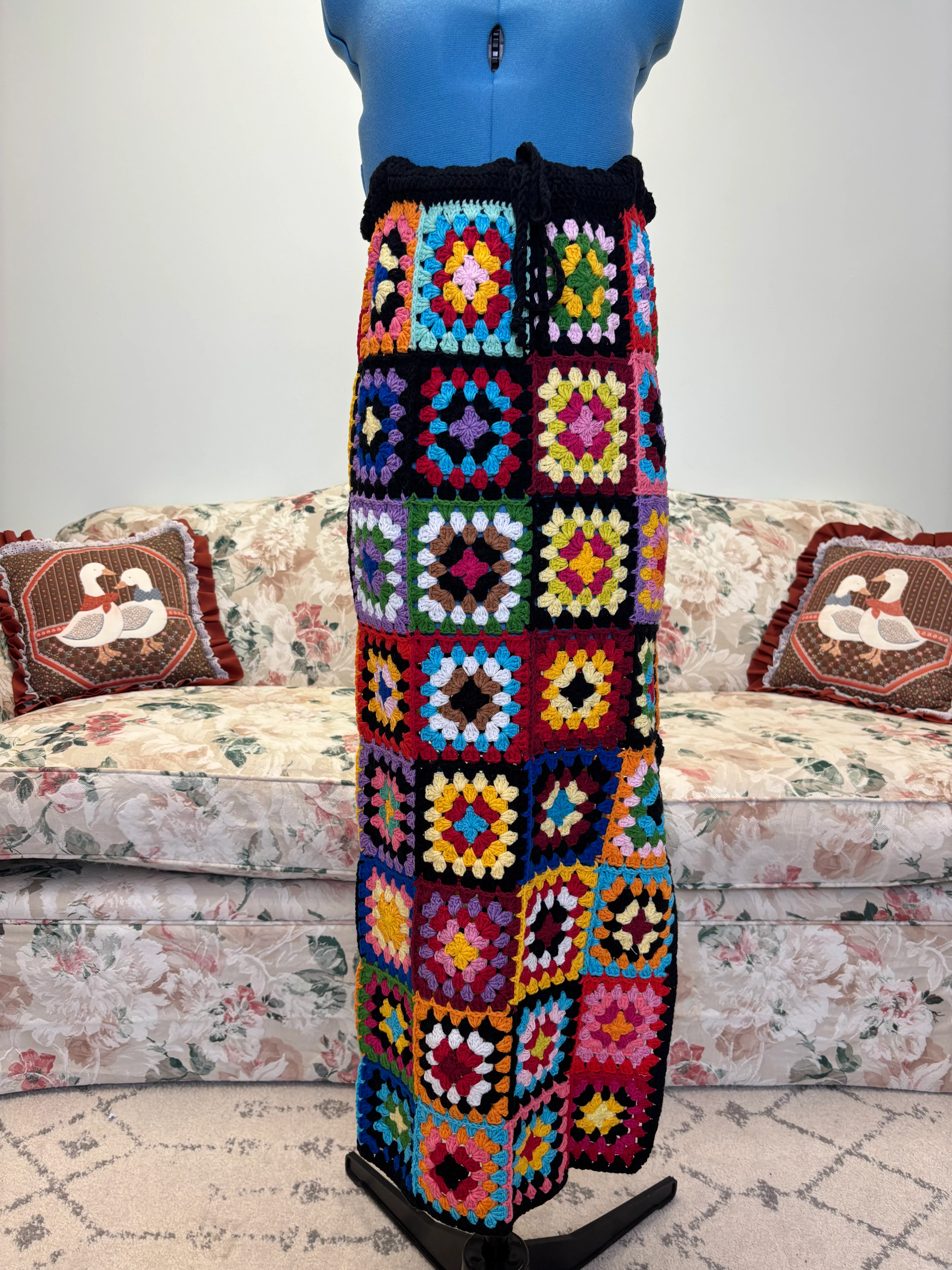 {Handmade} Crochet Long Skirt