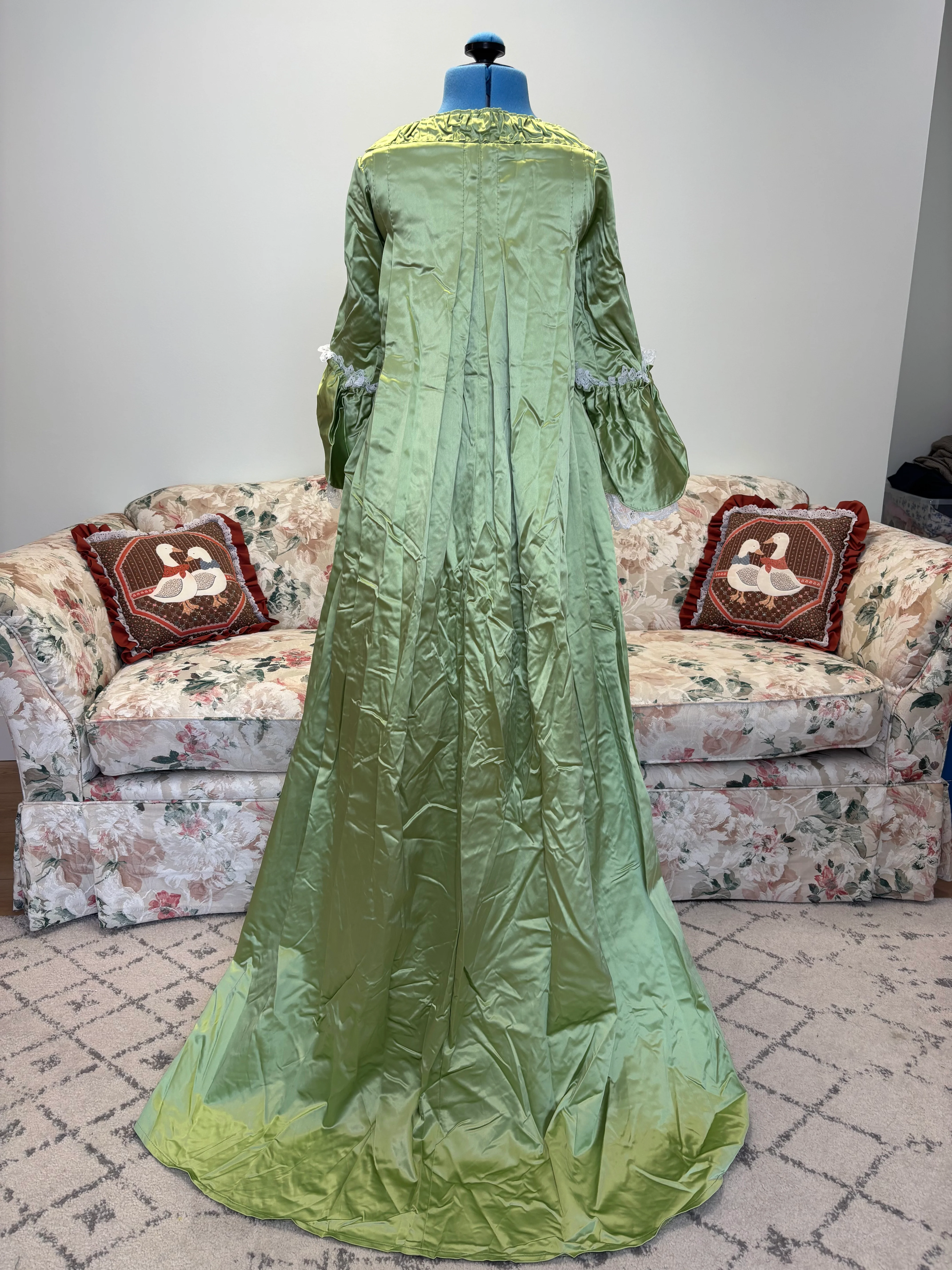 {Handmade} Victorian Satin Bow Dress - Image 2