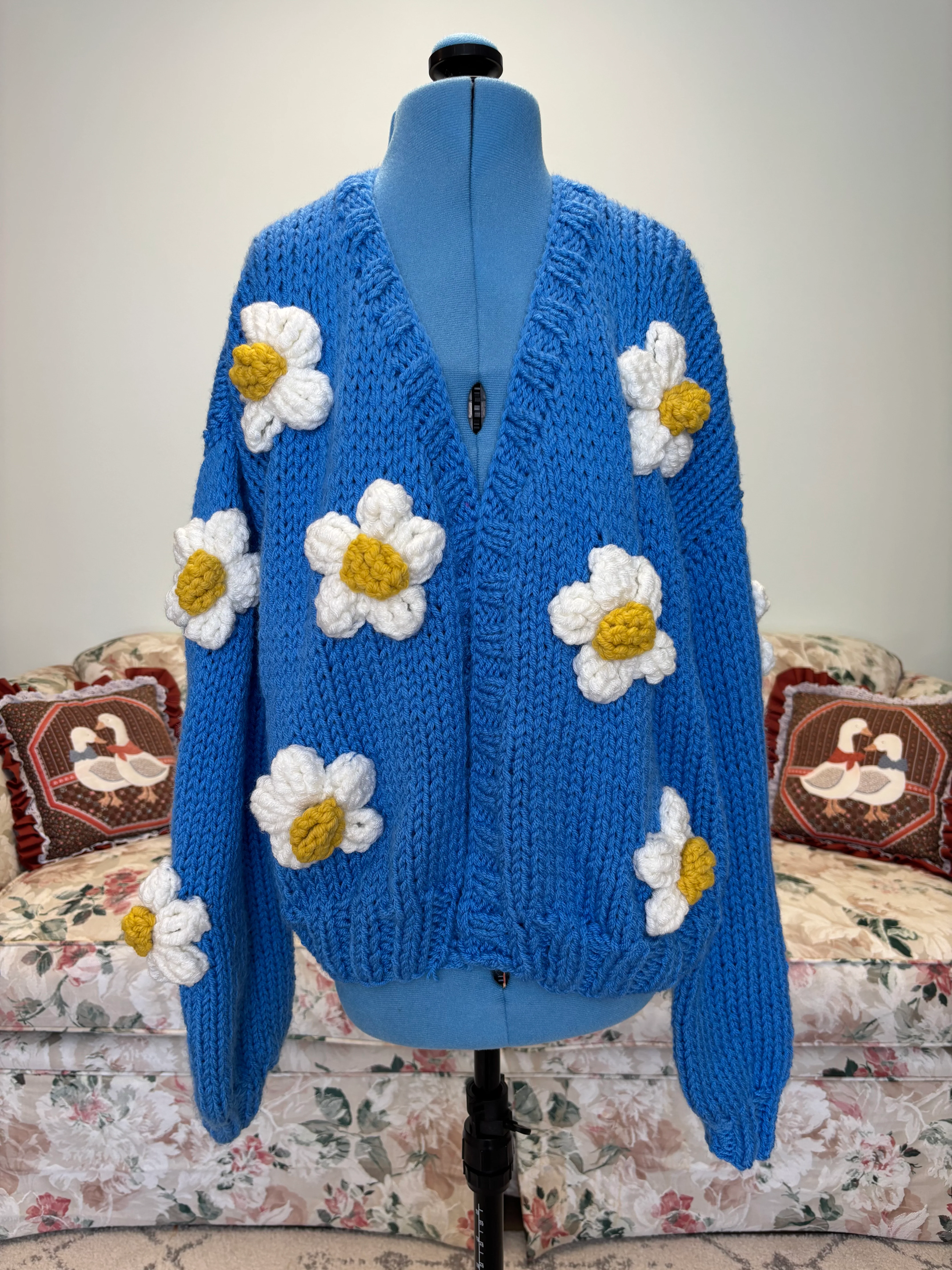 {Dna handmade} Flower Cardigan