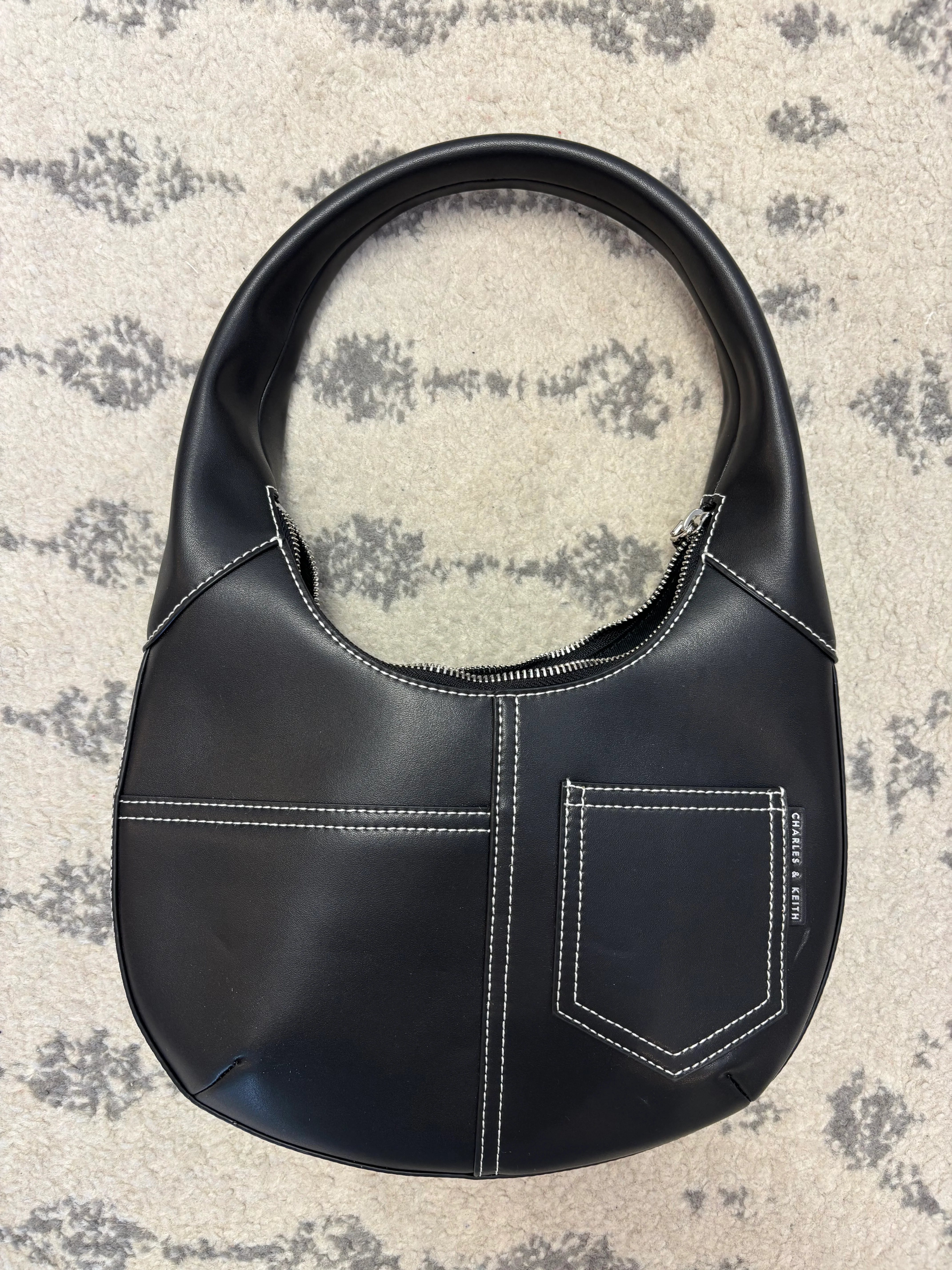 {Charles & Keith} Black Shoulder Purse