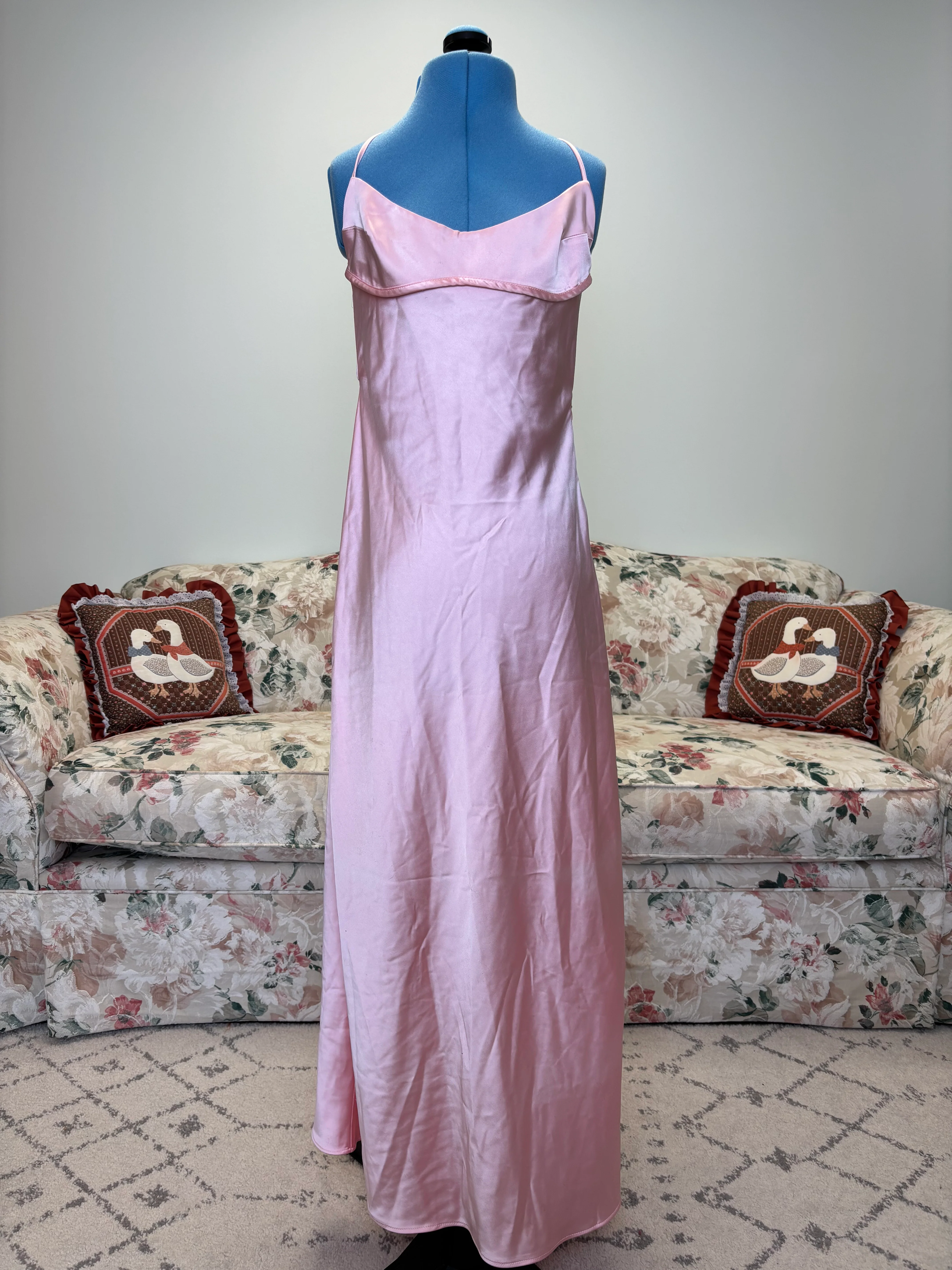 {Zara} Pink Shiny Gown